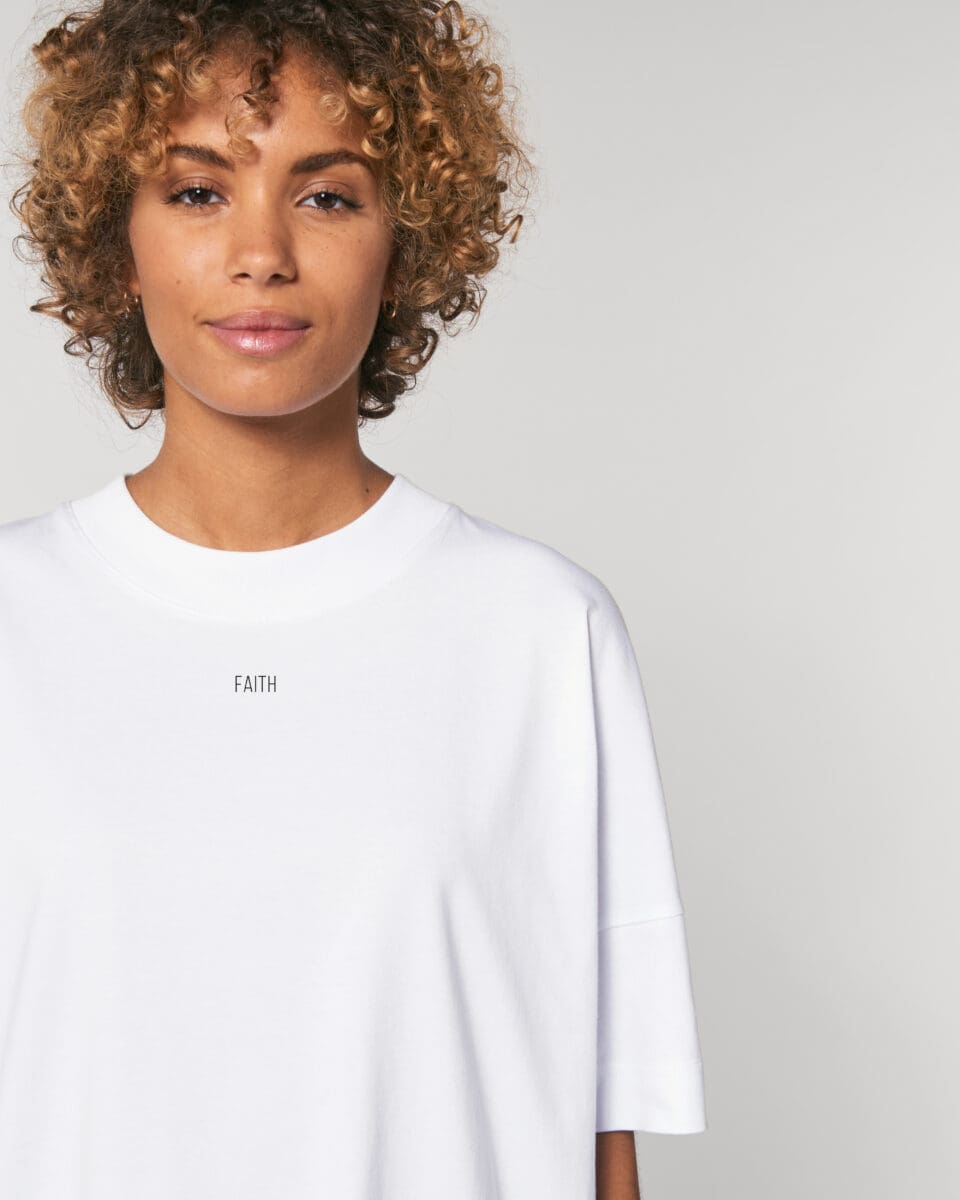 FAITH (Black Title) - Organic Oversize Shirt