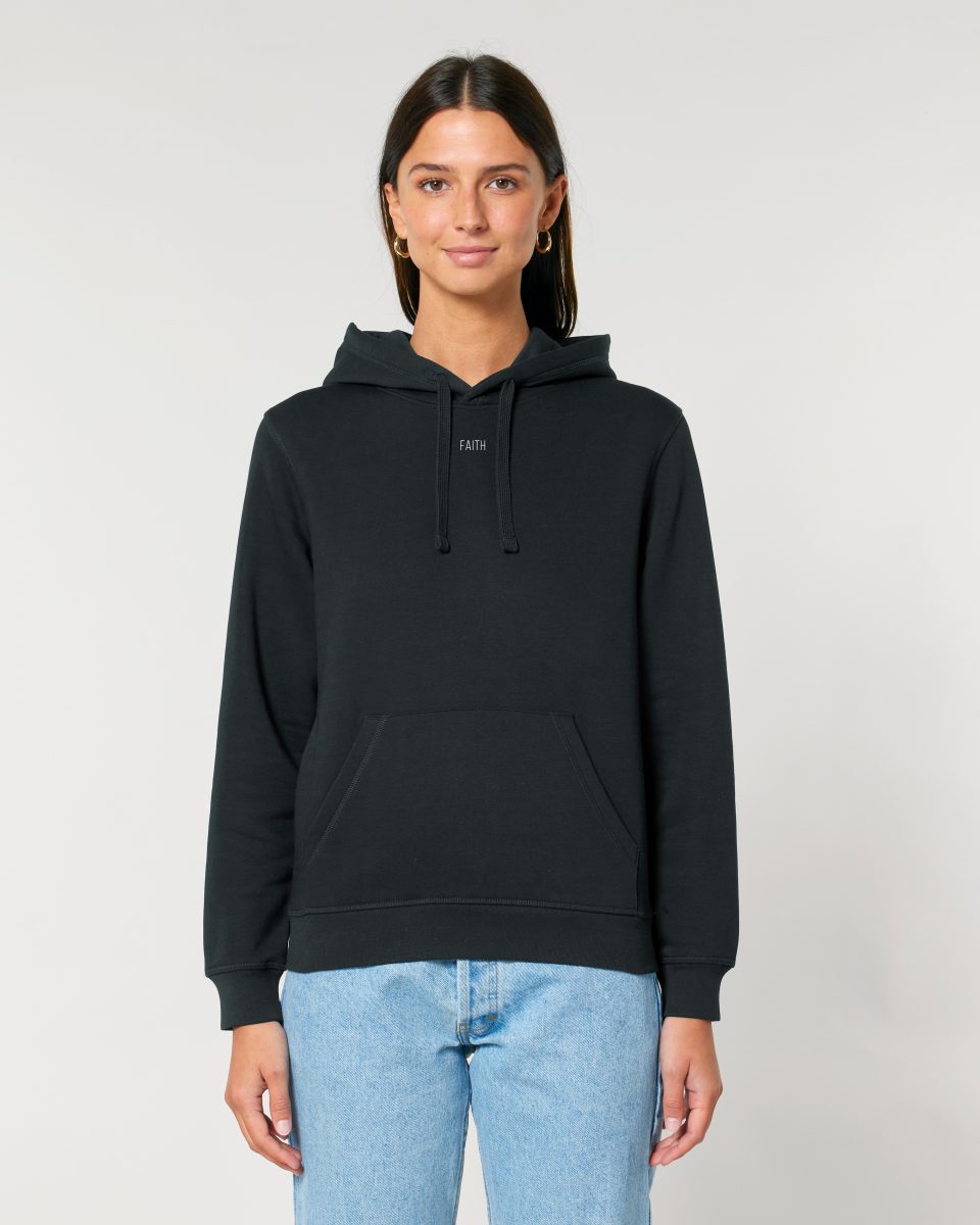 FAITH (White Title) - Organic Basic Hoodie
