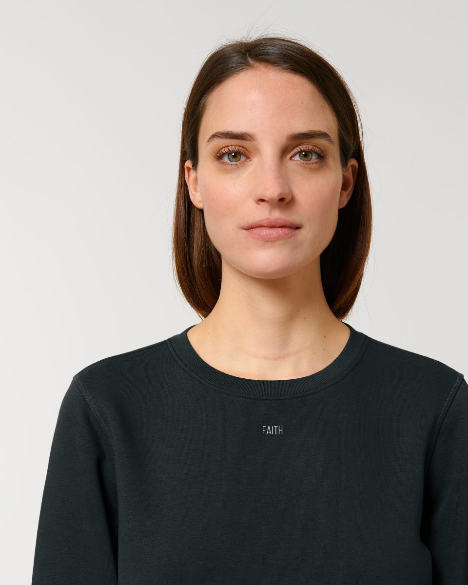 FAITH (White Title) - Organic Basic Unisex Sweatshirt