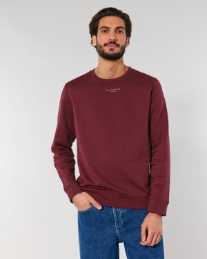 W_Organic_Basic_Unisex_Sweatshirt_Burgundy_VS