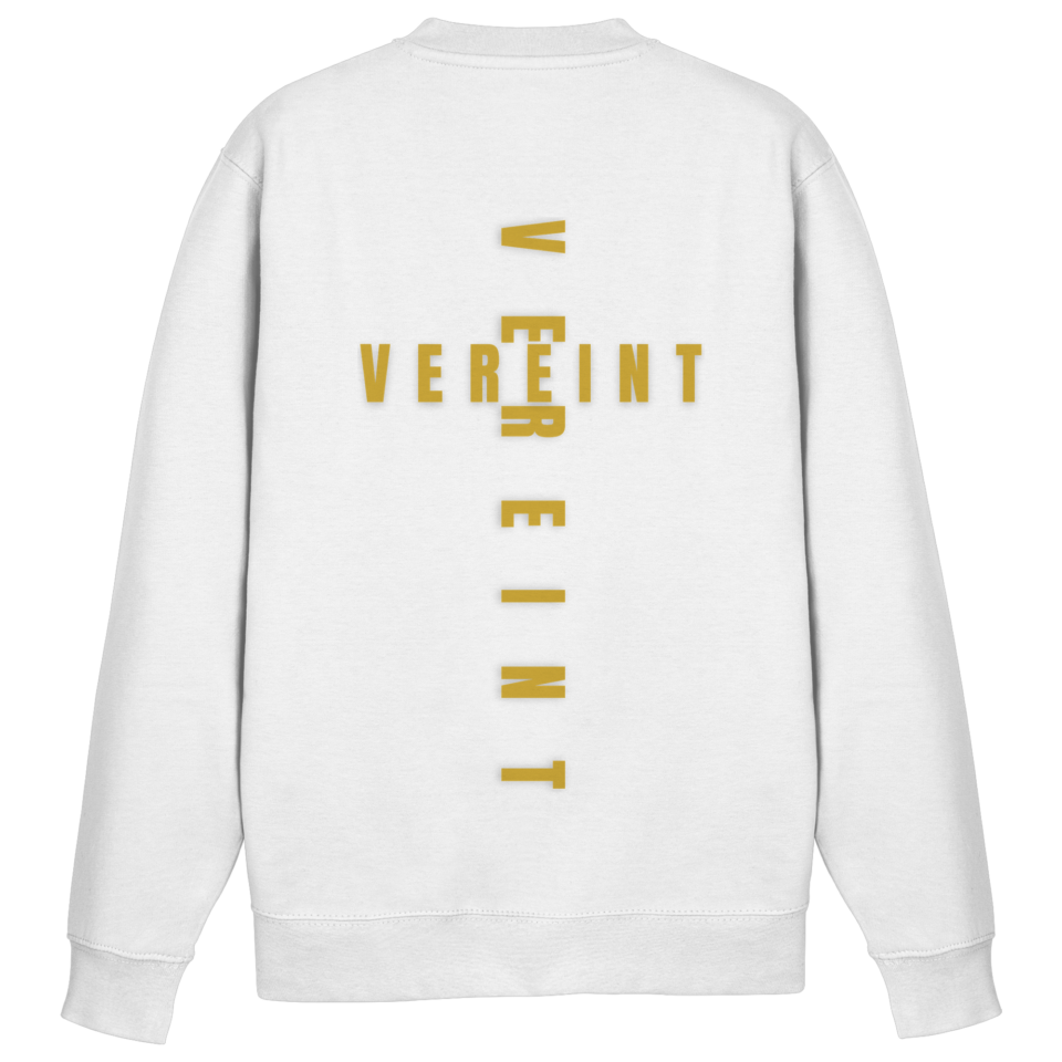Basic Sweatshirt 'Vereint' – Arctic White