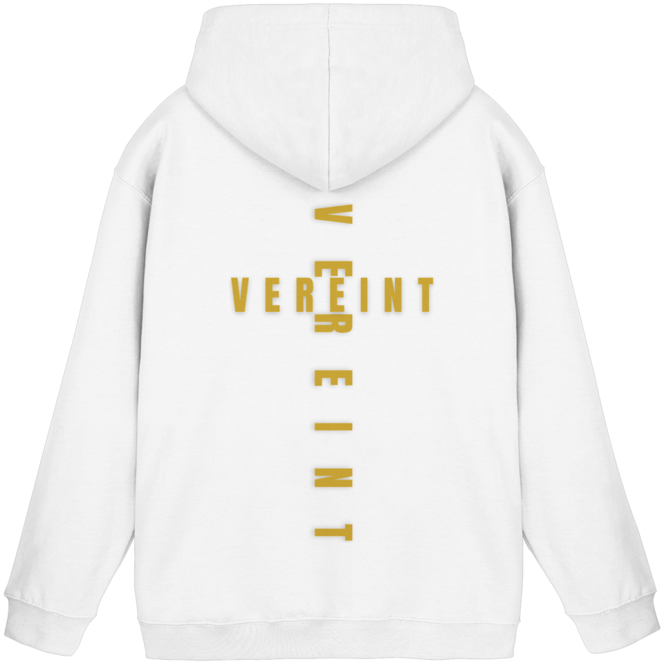 Basic Unisex Hoodie 'Vereint' – Arctic White
