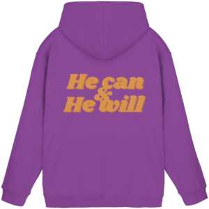 Basic Unisex Hoodie - He can & He will Design – Magenta Magic
