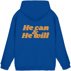 Basic Unisex Hoodie - He can & He will Design – Royal Blue