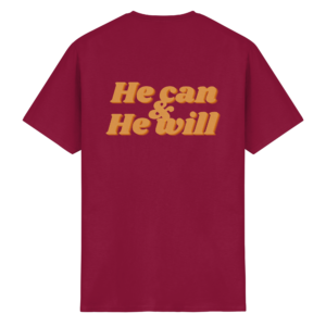 Unisex Heavy Cotton T-Shirt - He can & He will – Cardinal Red