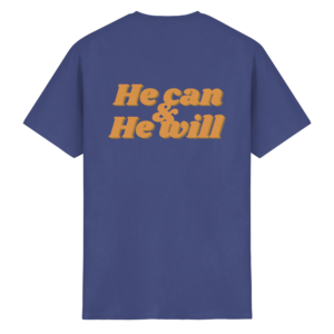 Unisex Heavy Cotton T-Shirt - He can & He will – Purple