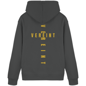 Organic Basic Hoodie 'Vereint' – Anthracite