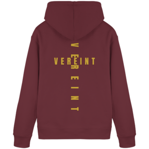 Organic Basic Hoodie 'Vereint' – Burgundy