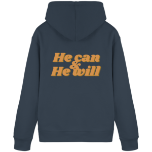 Organic Basic Hoodie - He Can & He Will Design – India Ink Grey