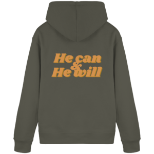 Organic Basic Hoodie - He Can & He Will Design – Khaki