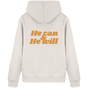 Organic Basic Hoodie - He Can & He Will Design – Vintage White