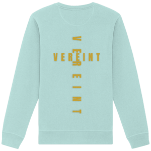 Organic Basic Unisex Sweatshirt 'Vereint' – Caribbean Blue