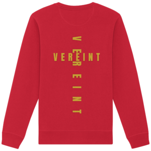 Organic Basic Unisex Sweatshirt 'Vereint' – Red