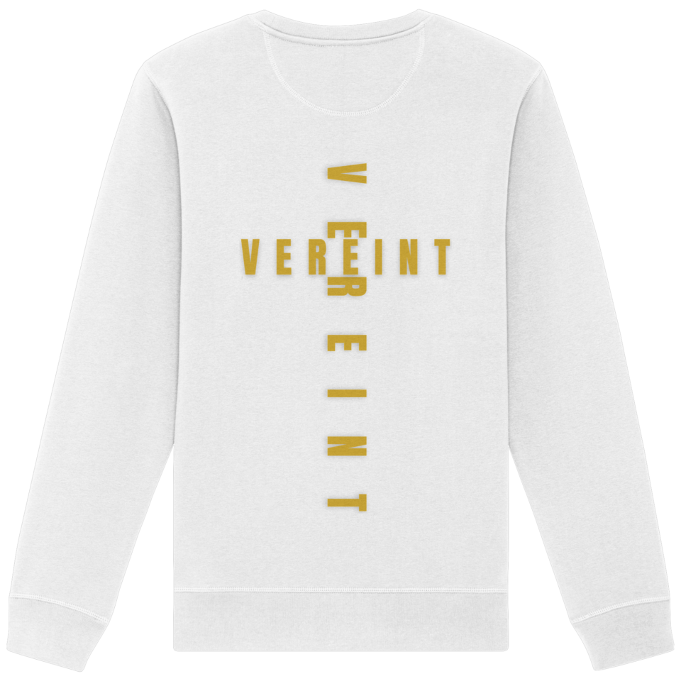 Organic Basic Unisex Sweatshirt 'Vereint' – White