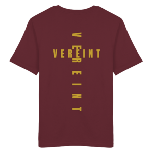 Unisex Organic Shirt 'Vereint' – Burgundy