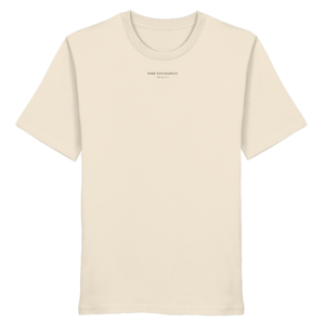 T-Shirt organic "FIRM FOUNDATION" unisex Psalm 18:2 100% Baumwolle - XS-5XL - faith christliche Kleidung Bibelverse Psalm Shirt – Natural Raw